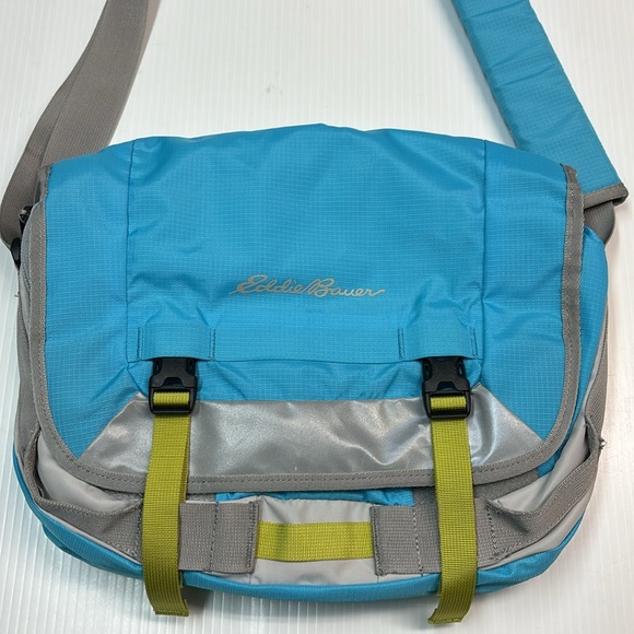 Eddie Bauer Daisy Shoulder Messenger Blue Laptop Bag - Picture 3 of 14